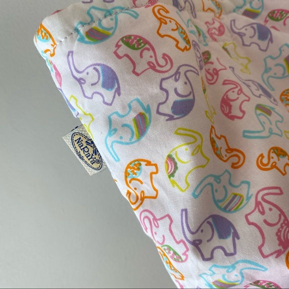 Elephant Print and Pink Tote Bag - Picture 3 of 12
